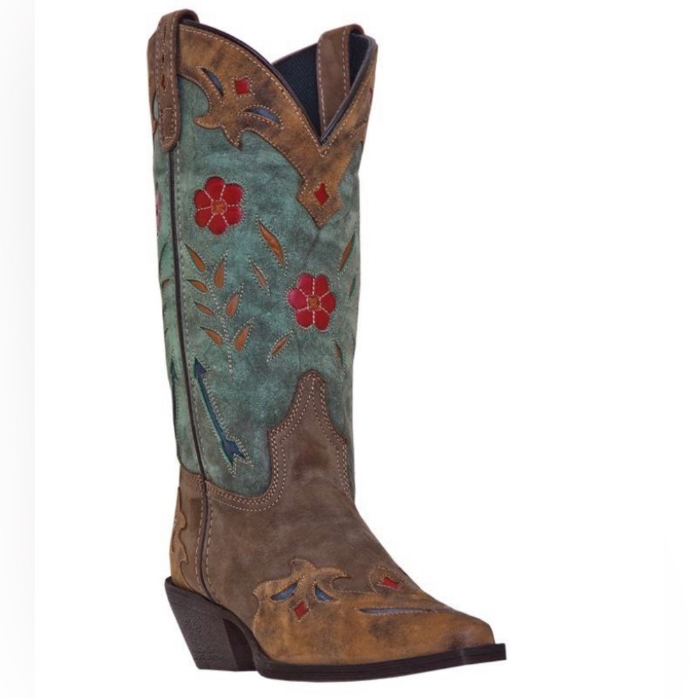 Laredo 52138 Womens Miss Kate Snip Toe
Western Leather Boot Multi Color SZ 7
